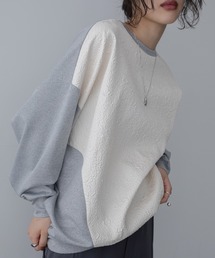 VACANCY | 配色ダイバー切替プルオーバー(スウェット)