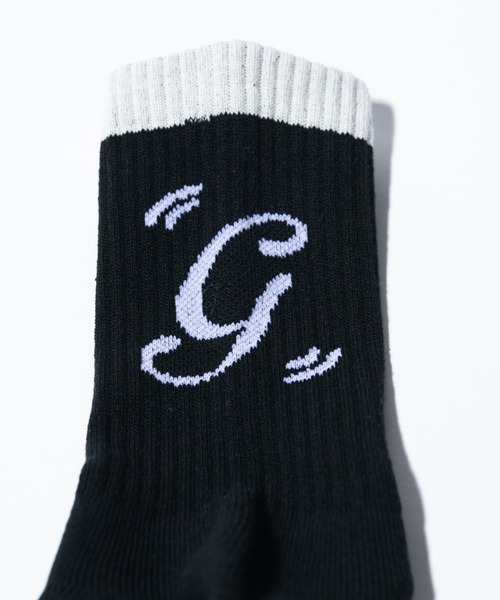GCDS - LOGO SOCKS / ロゴ ソックス Gcds logo socks Black | GCDS Official Website