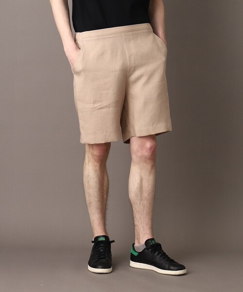 DRESSTERIOR（ドレステリア）の「◆【セットアップ可】リネンイージーハーフパンツ（その他パンツ・メンズ・ブラック/ベージュ/ブラウン系その他・85/82/79/76）」の3枚目の写真