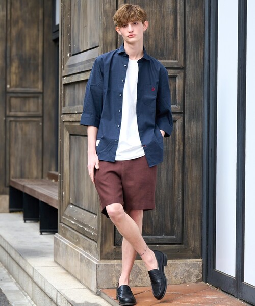 DRESSTERIOR（ドレステリア）の「◆【セットアップ可】リネンイージーハーフパンツ（その他パンツ・メンズ・ブラック/ベージュ/ブラウン系その他・85/82/79/76）」の4枚目の写真