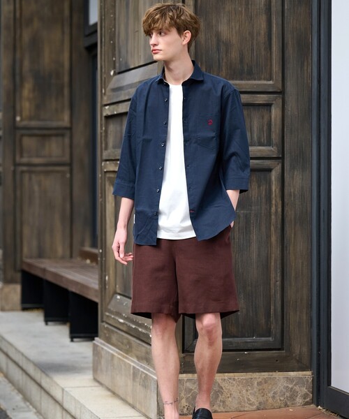 DRESSTERIOR（ドレステリア）の「◆【セットアップ可】リネンイージーハーフパンツ（その他パンツ・メンズ・ブラック/ベージュ/ブラウン系その他・85/82/79/76）」の5枚目の写真