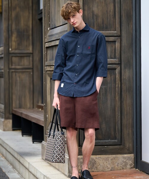 DRESSTERIOR（ドレステリア）の「◆【セットアップ可】リネンイージーハーフパンツ（その他パンツ・メンズ・ブラック/ベージュ/ブラウン系その他・85/82/79/76）」の6枚目の写真