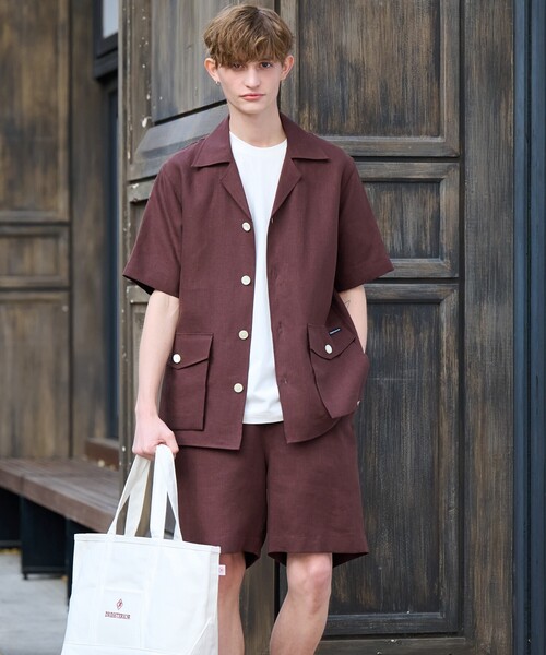 DRESSTERIOR（ドレステリア）の「◆【セットアップ可】リネンイージーハーフパンツ（その他パンツ・メンズ・ブラック/ベージュ/ブラウン系その他・85/82/79/76）」の7枚目の写真