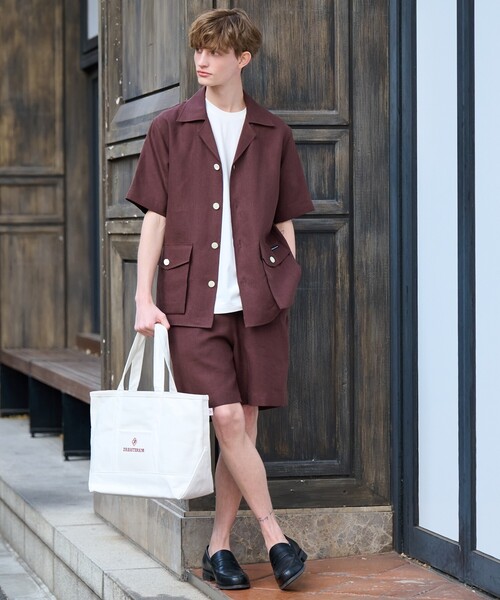 DRESSTERIOR（ドレステリア）の「◆【セットアップ可】リネンイージーハーフパンツ（その他パンツ・メンズ・ブラック/ベージュ/ブラウン系その他・85/82/79/76）」の10枚目の写真