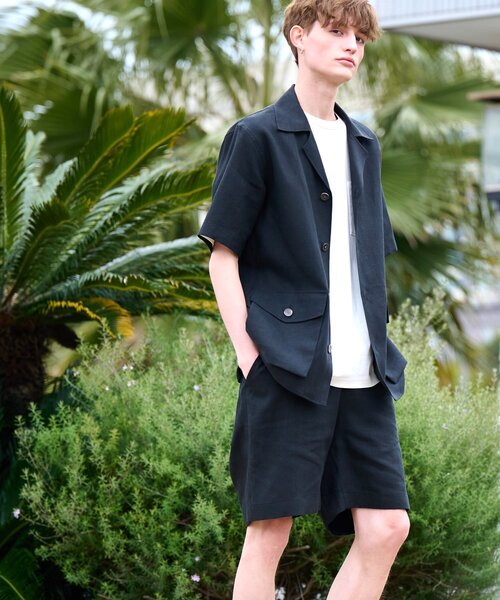 DRESSTERIOR（ドレステリア）の「◆【セットアップ可】リネンイージーハーフパンツ（その他パンツ・メンズ・ブラック/ベージュ/ブラウン系その他・85/82/79/76）」の11枚目の写真