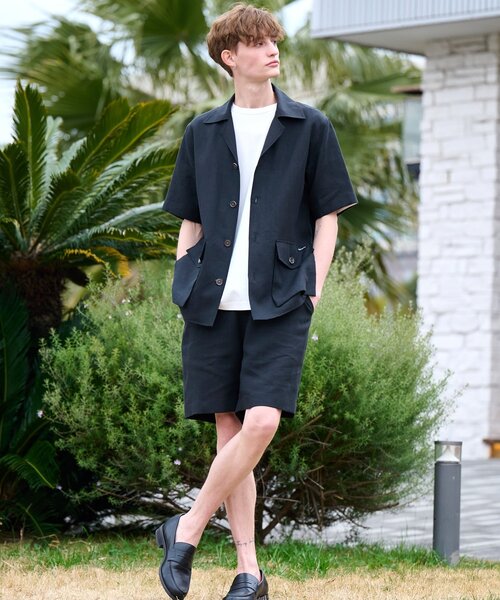 DRESSTERIOR（ドレステリア）の「◆【セットアップ可】リネンイージーハーフパンツ（その他パンツ・メンズ・ブラック/ベージュ/ブラウン系その他・85/82/79/76）」の12枚目の写真