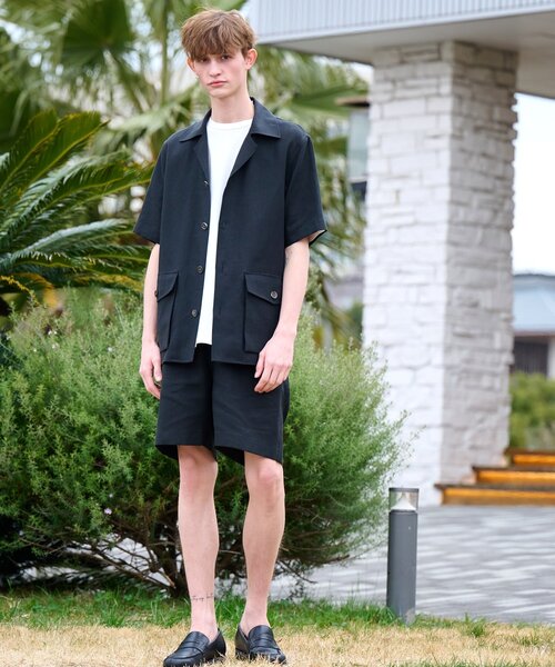 DRESSTERIOR（ドレステリア）の「◆【セットアップ可】リネンイージーハーフパンツ（その他パンツ・メンズ・ブラック/ベージュ/ブラウン系その他・85/82/79/76）」の13枚目の写真