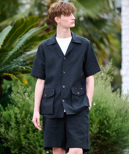 DRESSTERIOR（ドレステリア）の「◆【セットアップ可】リネンイージーハーフパンツ（その他パンツ・メンズ・ブラック/ベージュ/ブラウン系その他・85/82/79/76）」の14枚目の写真