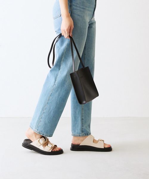 ゴールドバックル フラットサンダル（サンダル）｜menue（メヌエ）の