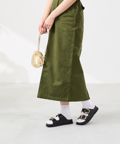 menue（メヌエ）の「ゴールドバックル フラットサンダル（サンダル・レディース・アイボリー/ブラック・L/M/S/LL）」の11枚目の写真