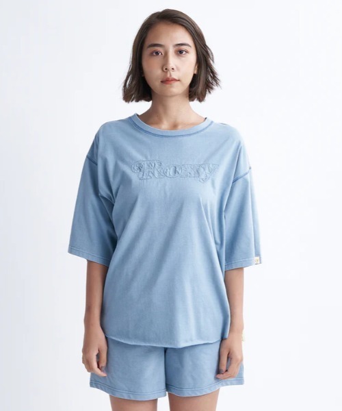 ROXY(ロキシー)の「COLORS TEE/ロキシーオーバーサイズ半袖Tシャツ(Tシャツ/カットソー・レディース・バーガンディー/グリーン/インディゴブルー/ベージュ・LARGE/MEDIUM/SMALL)」の17枚目の写真