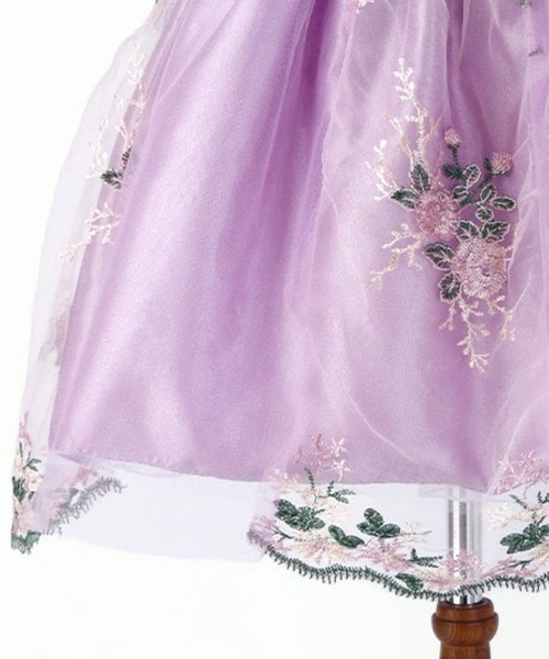 Catherine Cottage（キャサリンコテージ）の「チュールレースフェアリードレス（ドレス・キッズ・ベージュ/モスグリーン/ライラック・130/120/110/140）」の12枚目の写真