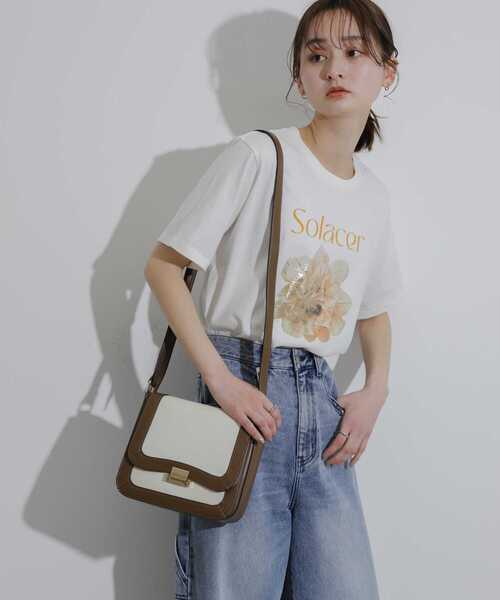 SENSE OF PLACE by URBAN RESEARCH（センスオブプレイスバイアーバンリサーチ）の「バイカラーショルダーバッグ（ショルダーバッグ・レディース・ブラック/ライトブラウン・ONE）」の19枚目の写真