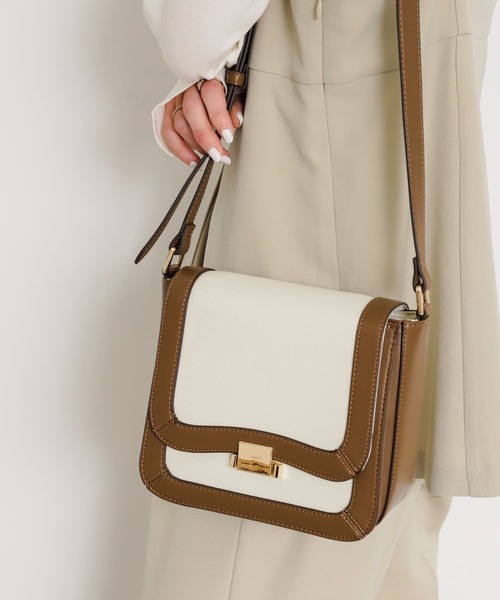 SENSE OF PLACE by URBAN RESEARCH（センスオブプレイスバイアーバンリサーチ）の「バイカラーショルダーバッグ（ショルダーバッグ・レディース・ブラック/ライトブラウン・ONE）」の22枚目の写真