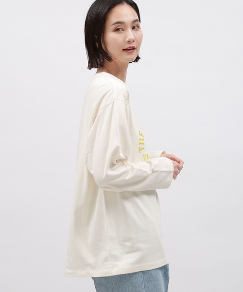 LAKOLE（ラコレ）の「アーチロゴプリント長袖 / 112097（Tシャツ/カットソー・レディース・ブラック/チャコールグレー/オフホワイト・MEDIUM/SMALL）」の7枚目の写真