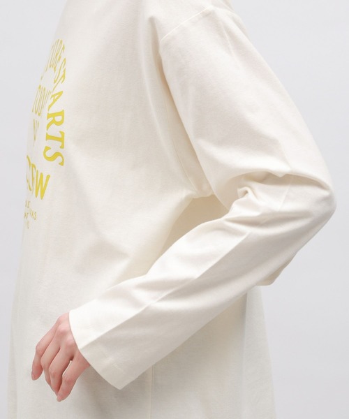 LAKOLE（ラコレ）の「アーチロゴプリント長袖 / 112097（Tシャツ/カットソー・レディース・ブラック/チャコールグレー/オフホワイト・MEDIUM/SMALL）」の18枚目の写真