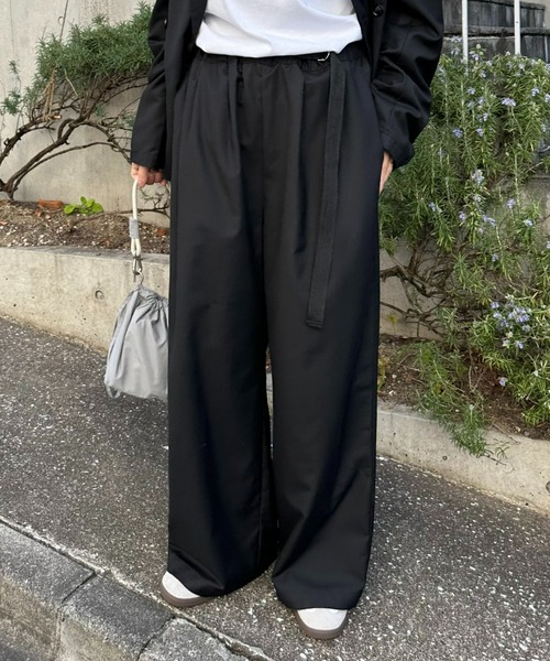 CIAOPANIC TYPY(チャオパニックティピー)の「【UNISEX】サイドベルト付きルーズシルエットスラックス(スラックス・メンズ・グレー/ブラック・LARGE/MEDIUM)」の22枚目の写真