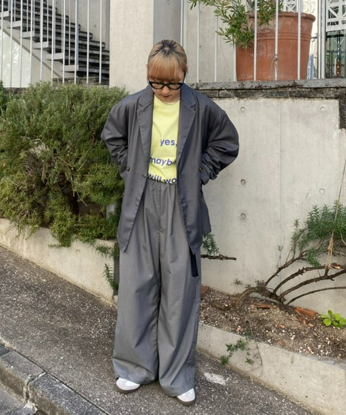 CIAOPANIC TYPY(チャオパニックティピー)の「【UNISEX】サイドベルト付きルーズシルエットスラックス(スラックス・メンズ・グレー/ブラック・LARGE/MEDIUM)」の18枚目の写真