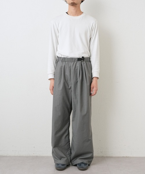CIAOPANIC TYPY(チャオパニックティピー)の「【UNISEX】サイドベルト付きルーズシルエットスラックス(スラックス・メンズ・グレー/ブラック・LARGE/MEDIUM)」の12枚目の写真