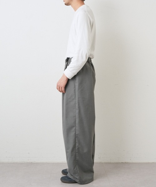 CIAOPANIC TYPY(チャオパニックティピー)の「【UNISEX】サイドベルト付きルーズシルエットスラックス(スラックス・メンズ・グレー/ブラック・LARGE/MEDIUM)」の13枚目の写真