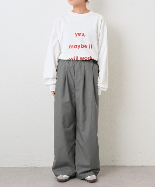 CIAOPANIC TYPY(チャオパニックティピー)の「【UNISEX】サイドベルト付きルーズシルエットスラックス(スラックス・メンズ・グレー/ブラック・LARGE/MEDIUM)」の21枚目の写真