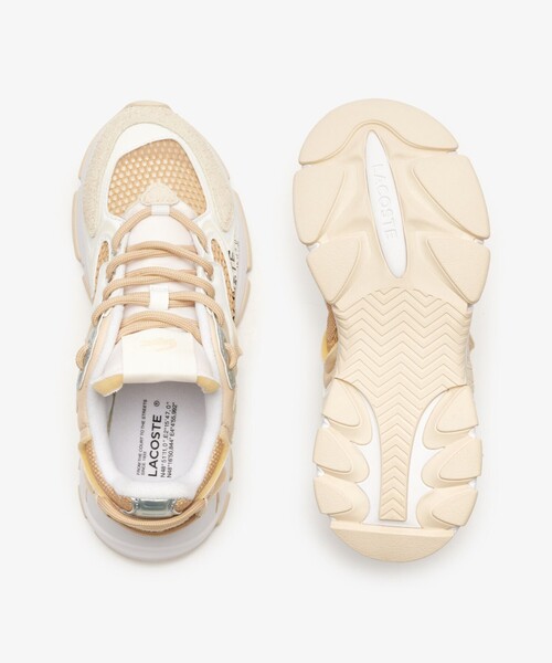LACOSTE（ラコステ）の「ウィメンズ L003 NEO 124 5 SFA（スニーカー・レディース・ライトベージュ・23.0cm/22.5cm/23.5cm/24.0cm/24.5cm）」の4枚目の写真