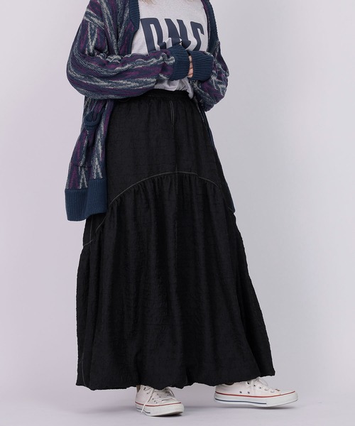【セール】ふくれJQドロストバルーンスカート（スカート）｜DOUBLE NAME（ダブルネーム） 5,161円