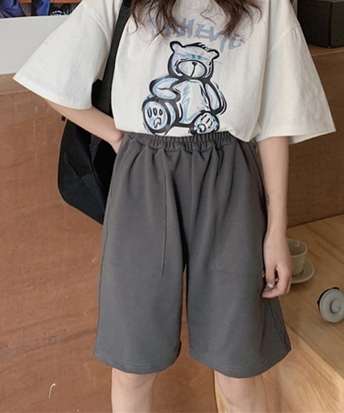 Miniministore(ミニミニストア)の「ショートパンツ スウェットパンツ韓国(スウェットパンツ・レディース・ピンク/ライトグレー/ブラック/ダークグレー・L/XL)」の3枚目の写真