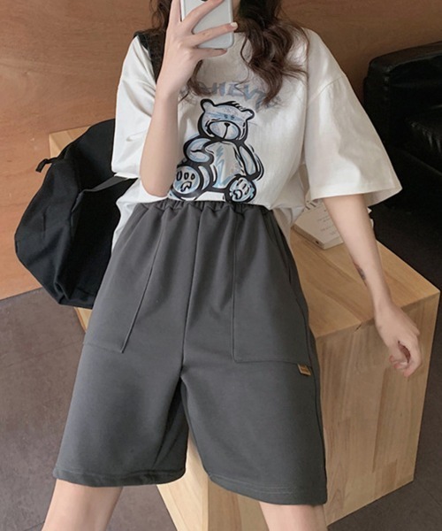 Miniministore(ミニミニストア)の「ショートパンツ スウェットパンツ韓国(スウェットパンツ・レディース・ピンク/ライトグレー/ブラック/ダークグレー・L/XL)」の14枚目の写真