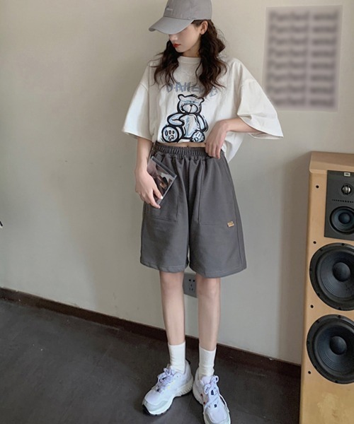 Miniministore(ミニミニストア)の「ショートパンツ スウェットパンツ韓国(スウェットパンツ・レディース・ピンク/ライトグレー/ブラック/ダークグレー・L/XL)」の16枚目の写真