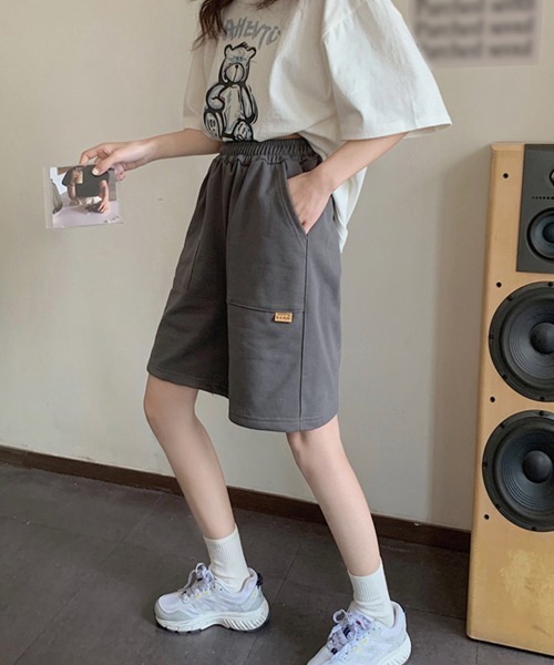 Miniministore(ミニミニストア)の「ショートパンツ スウェットパンツ韓国(スウェットパンツ・レディース・ピンク/ライトグレー/ブラック/ダークグレー・L/XL)」の17枚目の写真
