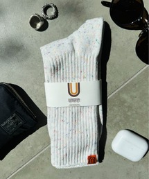 UNIVERSAL OVERALL（ユニバーサルオーバーオール）の「UNIVERSAL OVERALL /ネップリブクルーソックス / LU-021（ソックス/靴下）」