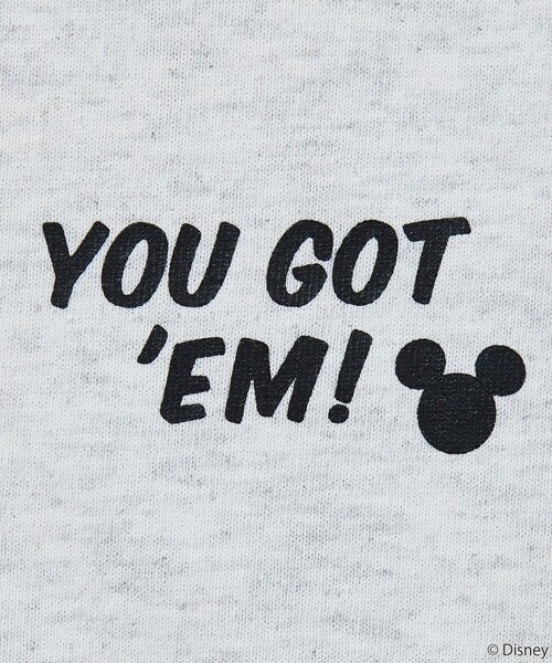 FREAK'S STORE（フリークスストア）の「限定展開/DISNEY ディズニー/別注 ビッグシルエット バックプリント クルーネックTシャツ/BEST BUDDIES（Tシャツ/カットソー・メンズ・アッシュグレー/ホワイト/ピンク/ネイビー/ブラック・SMALL/LARGE/MEDIUM）」の8枚目の写真