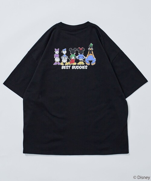 FREAK'S STORE（フリークスストア）の「限定展開/DISNEY ディズニー/別注 ビッグシルエット バックプリント クルーネックTシャツ/BEST BUDDIES（Tシャツ/カットソー・メンズ・アッシュグレー/ホワイト/ピンク/ネイビー/ブラック・SMALL/LARGE/MEDIUM）」の16枚目の写真