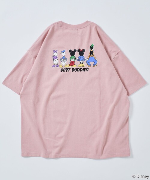 FREAK'S STORE（フリークスストア）の「限定展開/DISNEY ディズニー/別注 ビッグシルエット バックプリント クルーネックTシャツ/BEST BUDDIES（Tシャツ/カットソー・メンズ・アッシュグレー/ホワイト/ピンク/ネイビー/ブラック・SMALL/LARGE/MEDIUM）」の17枚目の写真