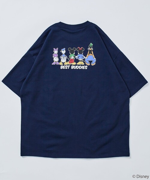 FREAK'S STORE（フリークスストア）の「限定展開/DISNEY ディズニー/別注 ビッグシルエット バックプリント クルーネックTシャツ/BEST BUDDIES（Tシャツ/カットソー・メンズ・アッシュグレー/ホワイト/ピンク/ネイビー/ブラック・SMALL/LARGE/MEDIUM）」の18枚目の写真