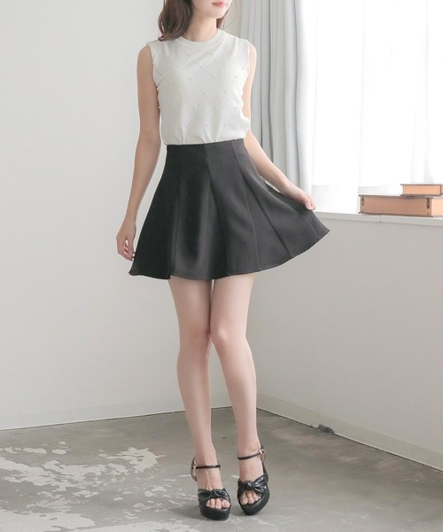 Julia Boutique（ジュリアブティック）の「パールデコノースリーブニットトップス/24073（ベスト・レディース・ホワイト/ピンク/ブラック・ONE）」の20枚目の写真