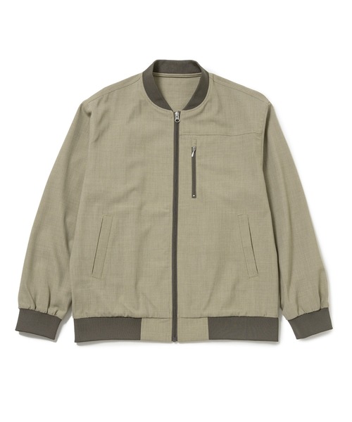 JUNRED（ジュンレッド）の「j.n.r.d / メランジMA1ブルゾン（MA-1・メンズ・ベージュ/ネイビー/グレー・L/LL/M）」の3枚目の写真