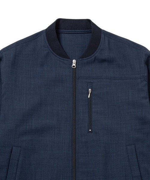 JUNRED（ジュンレッド）の「j.n.r.d / メランジMA1ブルゾン（MA-1・メンズ・ベージュ/ネイビー/グレー・L/LL/M）」の17枚目の写真