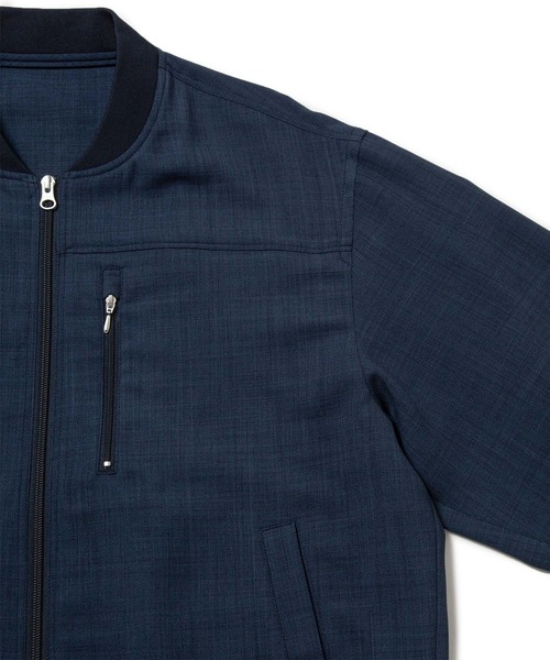 JUNRED（ジュンレッド）の「j.n.r.d / メランジMA1ブルゾン（MA-1・メンズ・ベージュ/ネイビー/グレー・L/LL/M）」の11枚目の写真