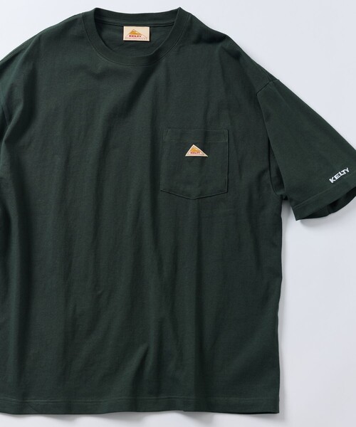 FREAK'S STORE(フリークスストア)の「限定展開 KELTY×FREAK'S STORE/ケルティ 別注 ワンポイント ヴィンテージロゴ クルーネック ポケットTシャツ/リンガーTシャツ/ポケT(Tシャツ/カットソー・メンズ・グレイッシュベージュ/スミクロ/ホワイト×ブラック/オリーブ/ネイビー/ブラック/アッシュグレー/ホワイト・LARGE/X-LARGE/SMALL/MEDIUM)」の7枚目の写真