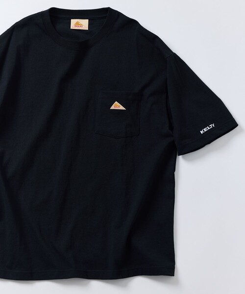 FREAK'S STORE(フリークスストア)の「限定展開 KELTY×FREAK'S STORE/ケルティ 別注 ワンポイント ヴィンテージロゴ クルーネック ポケットTシャツ/リンガーTシャツ/ポケT(Tシャツ/カットソー・メンズ・グレイッシュベージュ/スミクロ/ホワイト×ブラック/オリーブ/ネイビー/ブラック/アッシュグレー/ホワイト・LARGE/X-LARGE/SMALL/MEDIUM)」の3枚目の写真