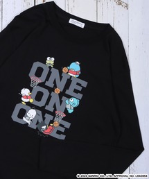 sanrio characters はぴだんぶい 長袖Tシャツ