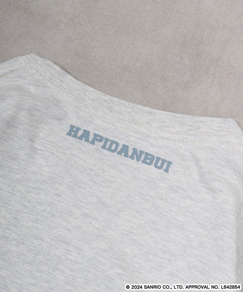 sanrio(サンリオ)の「sanrio characters はぴだんぶい 長袖Tシャツ(Tシャツ/カットソー・メンズ・杢グレー/ブラック/レッド/ネイビー/オートミール・M/L/LL)」の12枚目の写真