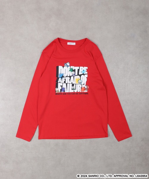 sanrio(サンリオ)の「sanrio characters はぴだんぶい 長袖Tシャツ(Tシャツ/カットソー・メンズ・杢グレー/ブラック/レッド/ネイビー/オートミール・M/L/LL)」の17枚目の写真