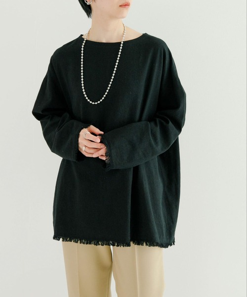 URBAN RESEARCH（アーバンリサーチ）の「リネンボイルフリンジブラウス（シャツ/ブラウス・レディース・オフホワイト/ブラック/ベージュ・FREE）」の17枚目の写真