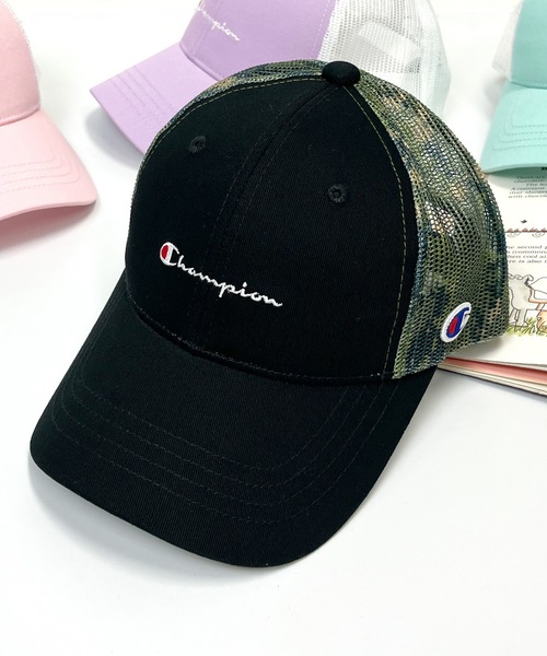 Champion（チャンピオン）の「champion / kids ﾂｲﾙﾒｯｼｭｷｬｯﾌﾟ / 141-0093（キャップ・キッズ・ブラック/その他/ピンク/ライム/パープル/カモフラージュ/その他1/インディゴブルー・ONESIZE）」の6枚目の写真