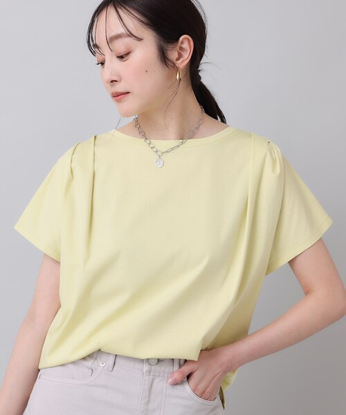 セール】【コットン100／8色展開】肩タックプルオーバー（T