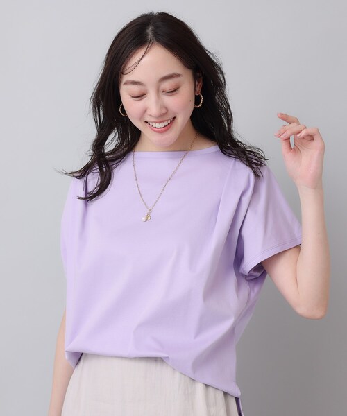 セール】【コットン100／8色展開】肩タックプルオーバー（T