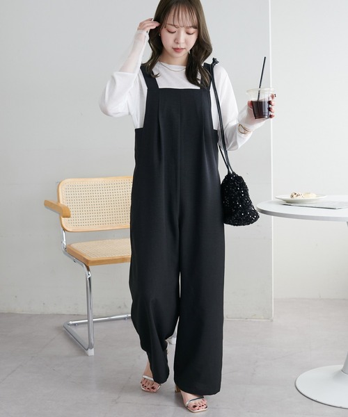 【新品タグ付】ライトチノ ベルト付き オールインワン STYLE DELI｜カーヴィータックサロペット | Rakuten Fashion
